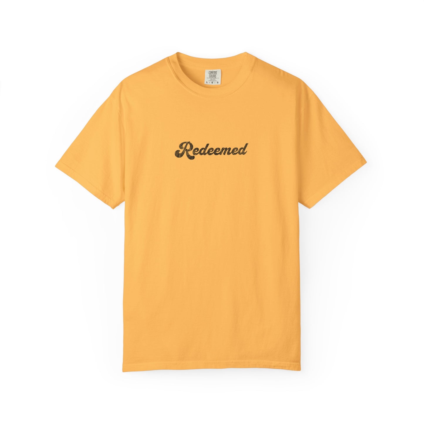 Redeemed Graphic T-shirt for Self-Expression, Spiritual Apparel, Casual Wear, Gift for Friends, Inspirational Daily Wear