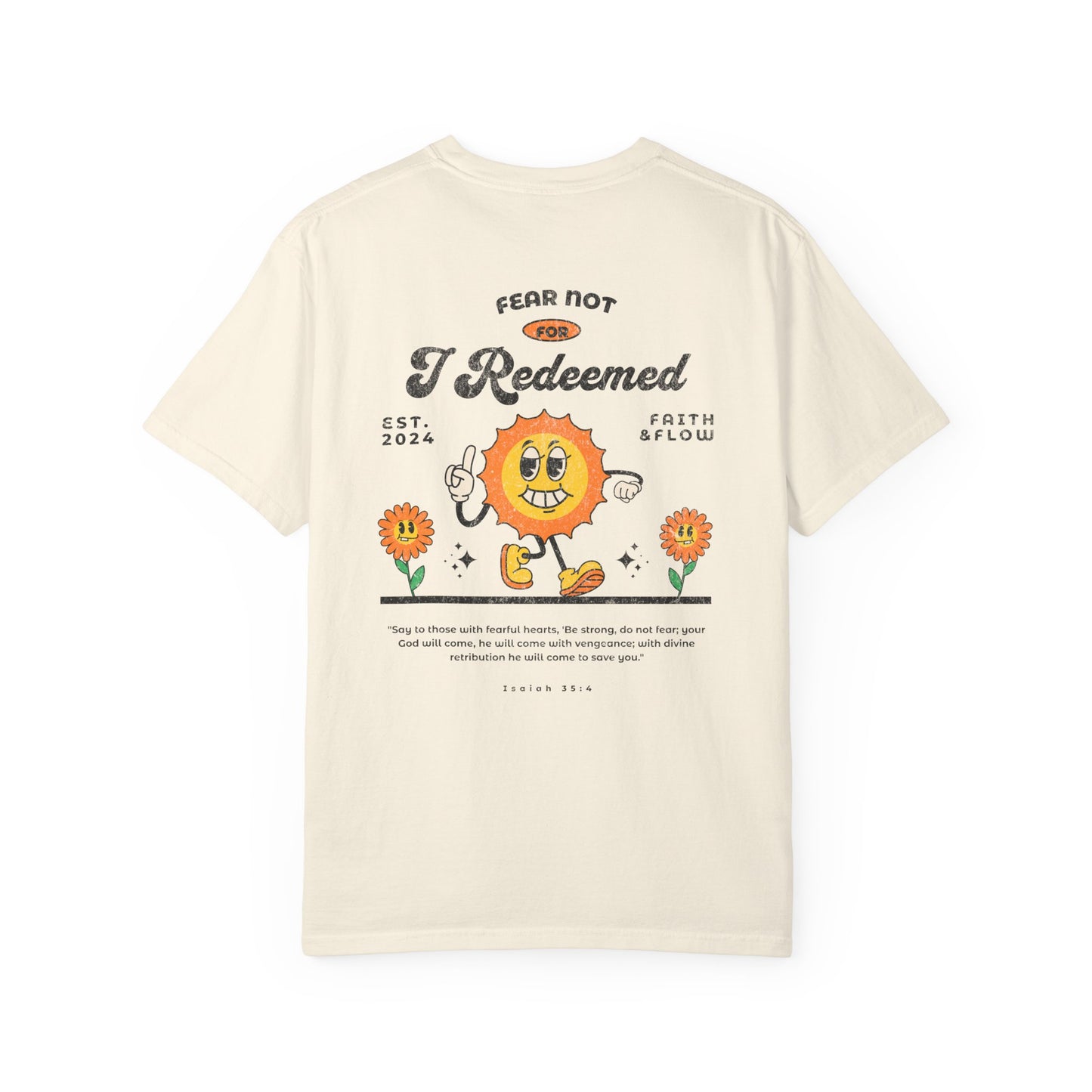 Redeemed Graphic T-shirt for Self-Expression, Spiritual Apparel, Casual Wear, Gift for Friends, Inspirational Daily Wear