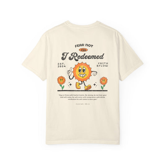 Redeemed Graphic T-shirt for Self-Expression, Spiritual Apparel, Casual Wear, Gift for Friends, Inspirational Daily Wear