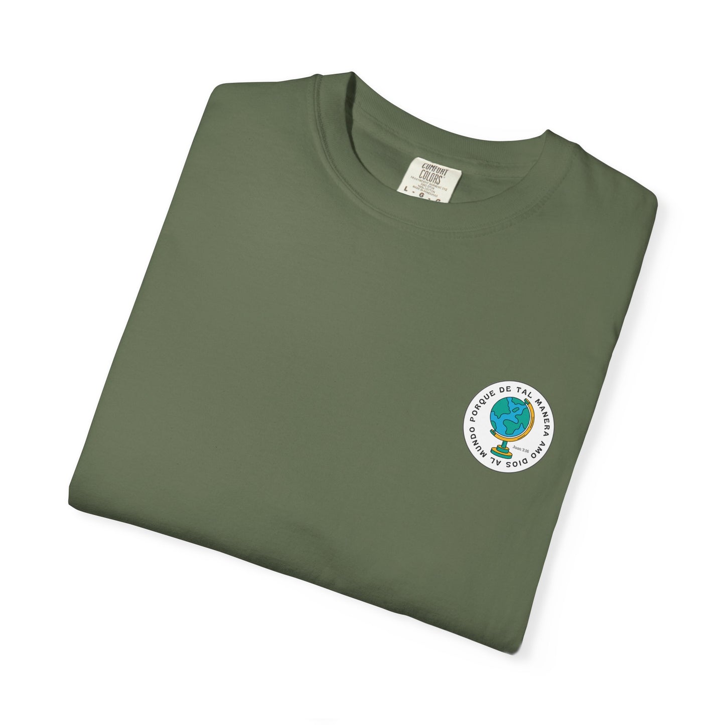 Christian Faith T-Shirt – “Porque de tal manera amó Dios al mundo” – Inspirational Scripture Tee