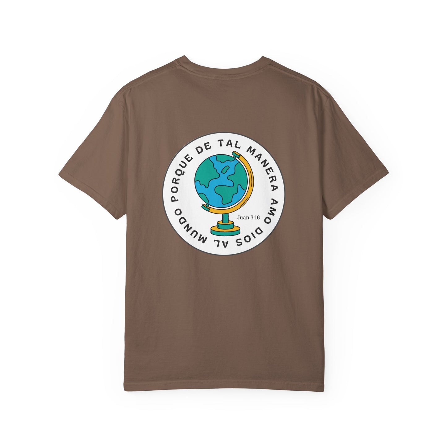 Christian Faith T-Shirt – “Porque de tal manera amó Dios al mundo” – Inspirational Scripture Tee