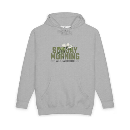 Womens Premium Christian Hoodie Sunday Morning (John 15:9 Faith Hoodie)