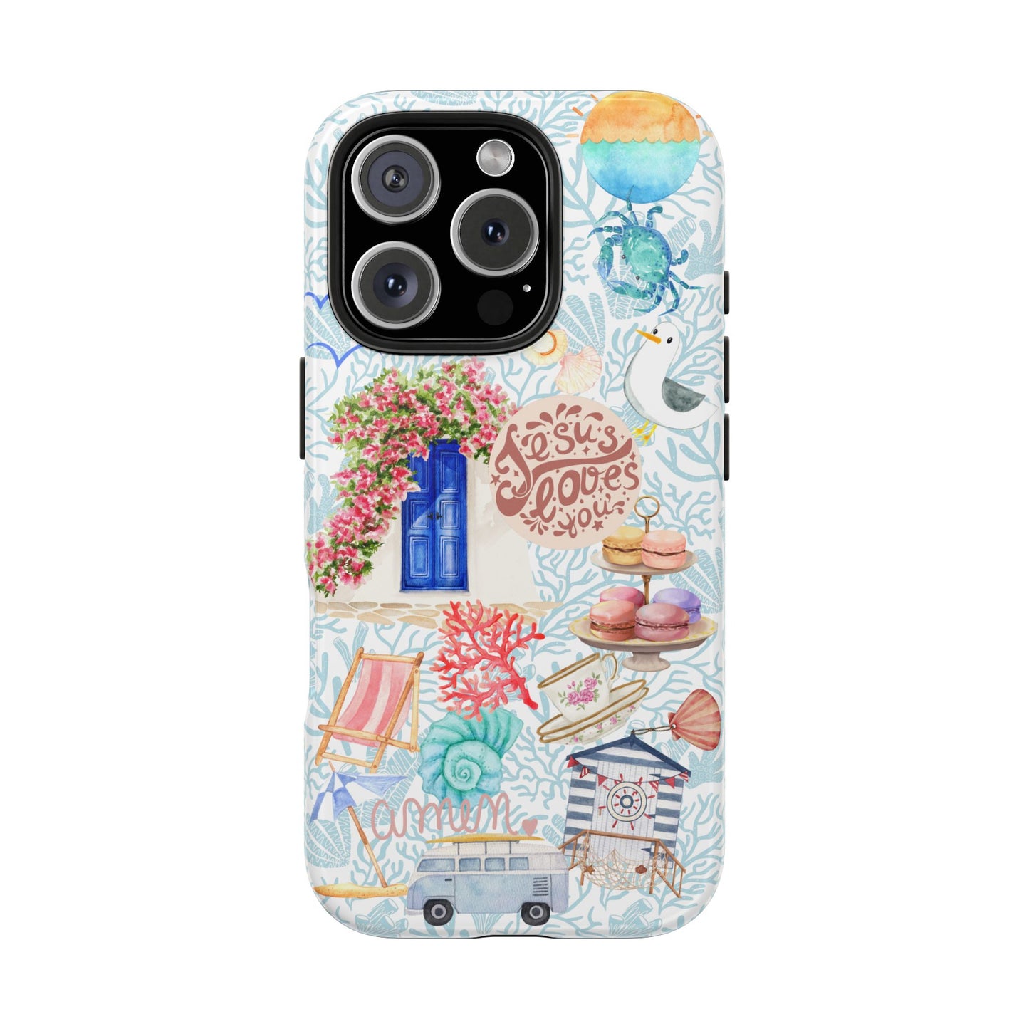 Coastal Girl “Jesus Loves Me” Phone Case | Christian Case for iPhone & Samsung