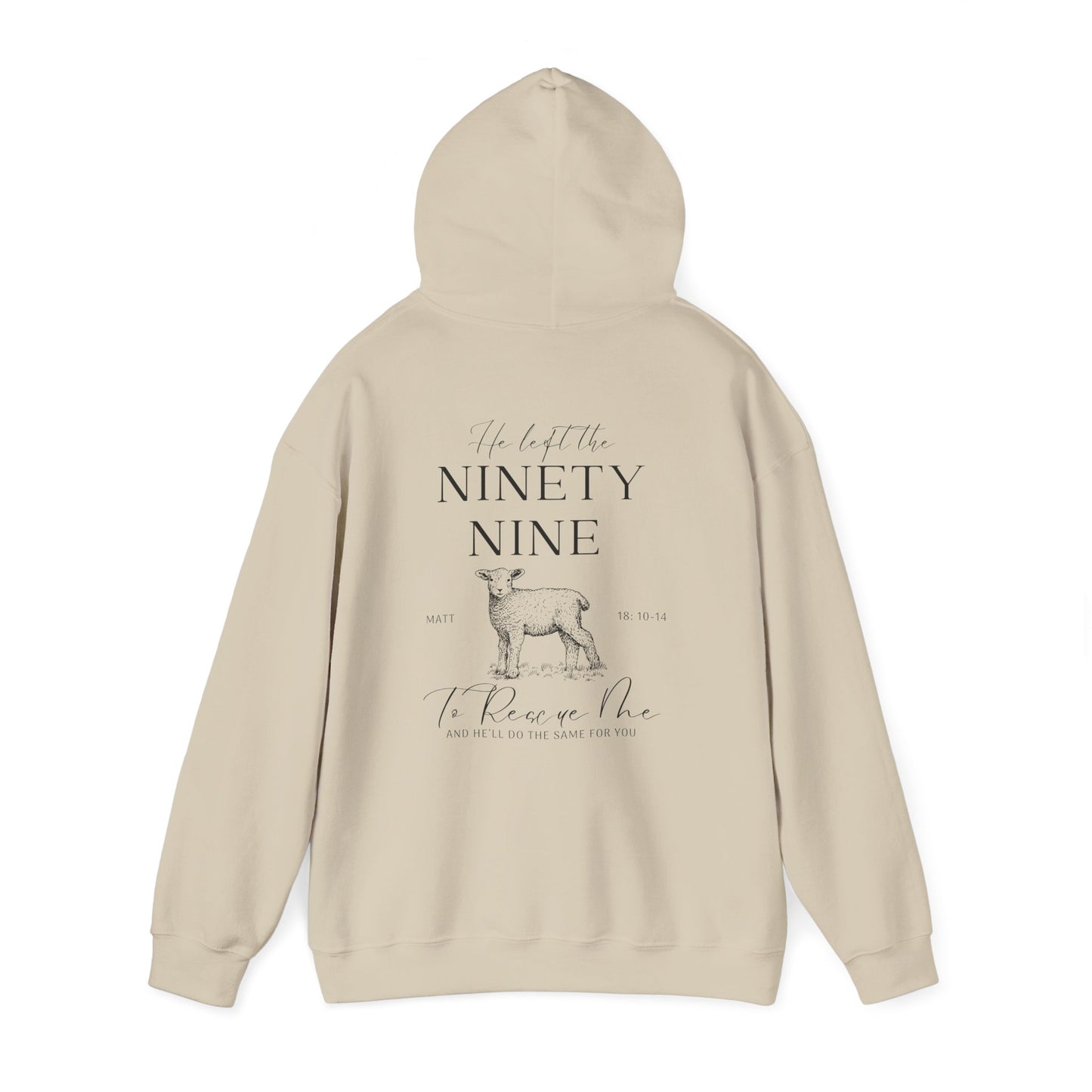 Christian Sheep Hoodie with Matthew 18:10–14 Bible Verse