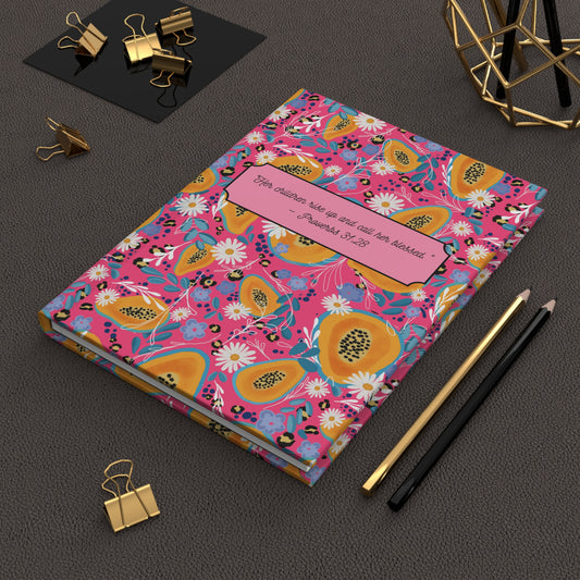 Inspirational Floral Hardcover Journal - Proverbs 31:28 | Thoughtful Gift for Moms and Women