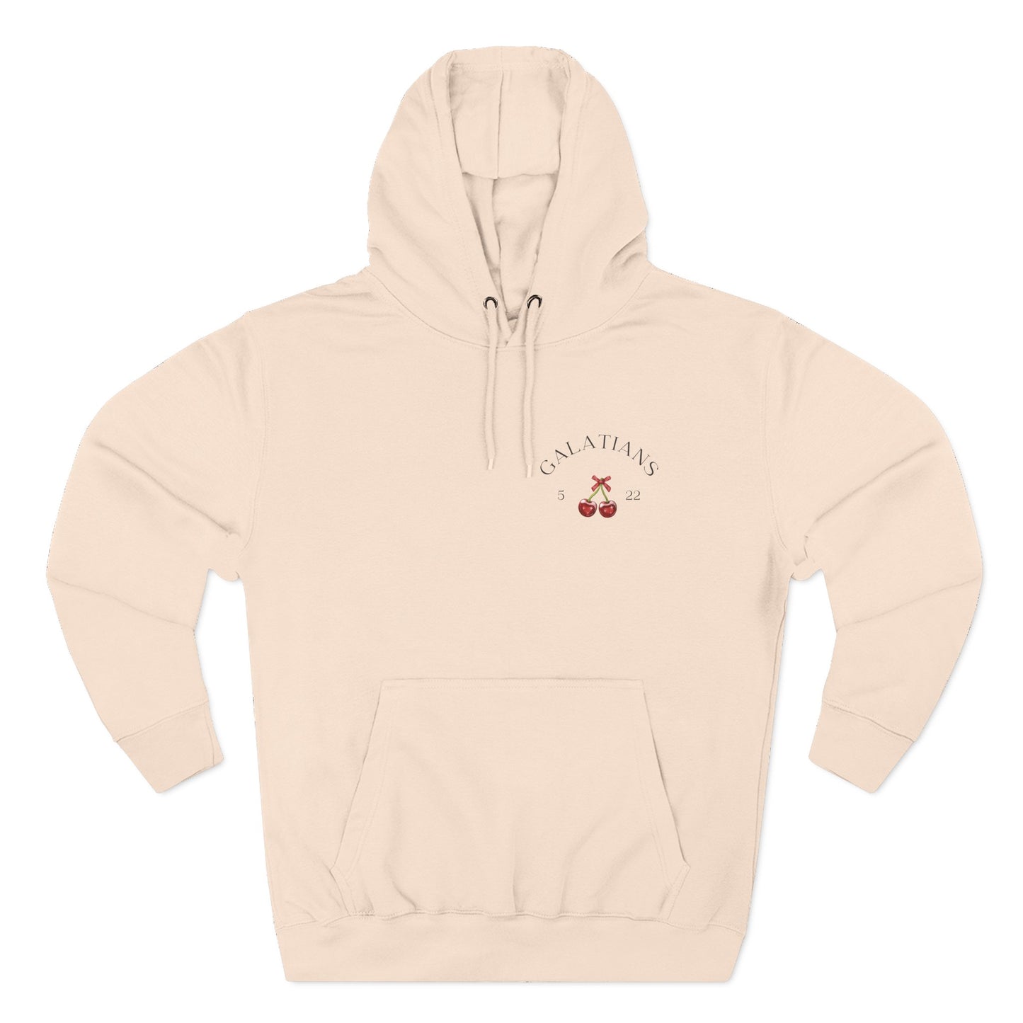 Womens Christian Hoodie Cherry Fruit of the Spirit (Galatians 5:22–23 Faith Hoodie)