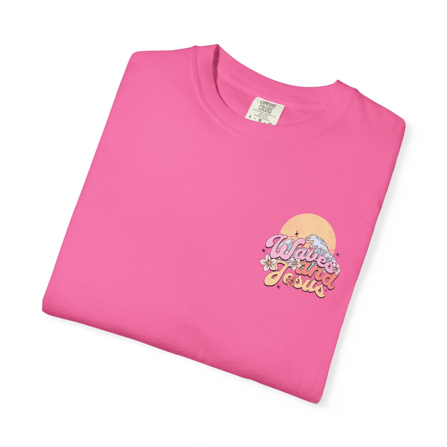 Women's Christian Beach Tee — Waves and Jesus | Vintage Retro