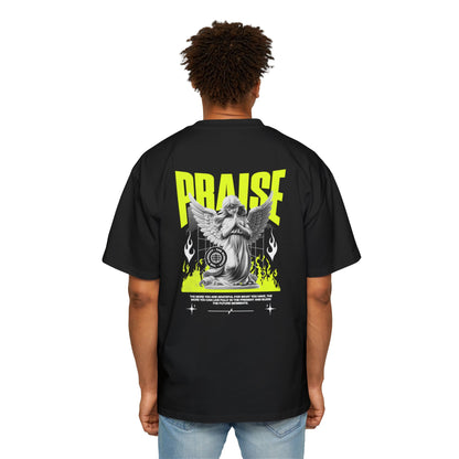 Praise Christian T-Shirt | Praying Angel Tee | Premium Quality Faith Apparel | Gratitude Worship Shirt