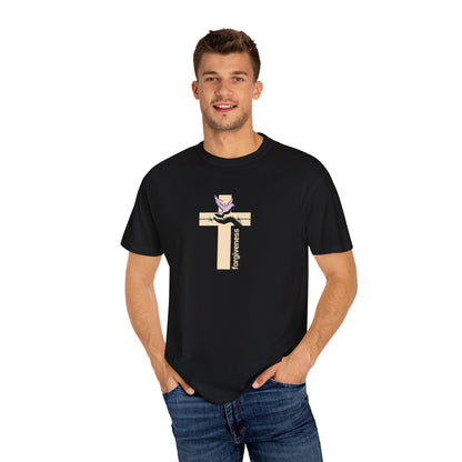 Forgiveness Cross Dove Tee – Men’s Christian Shirt for Healing, Faith & Renewal