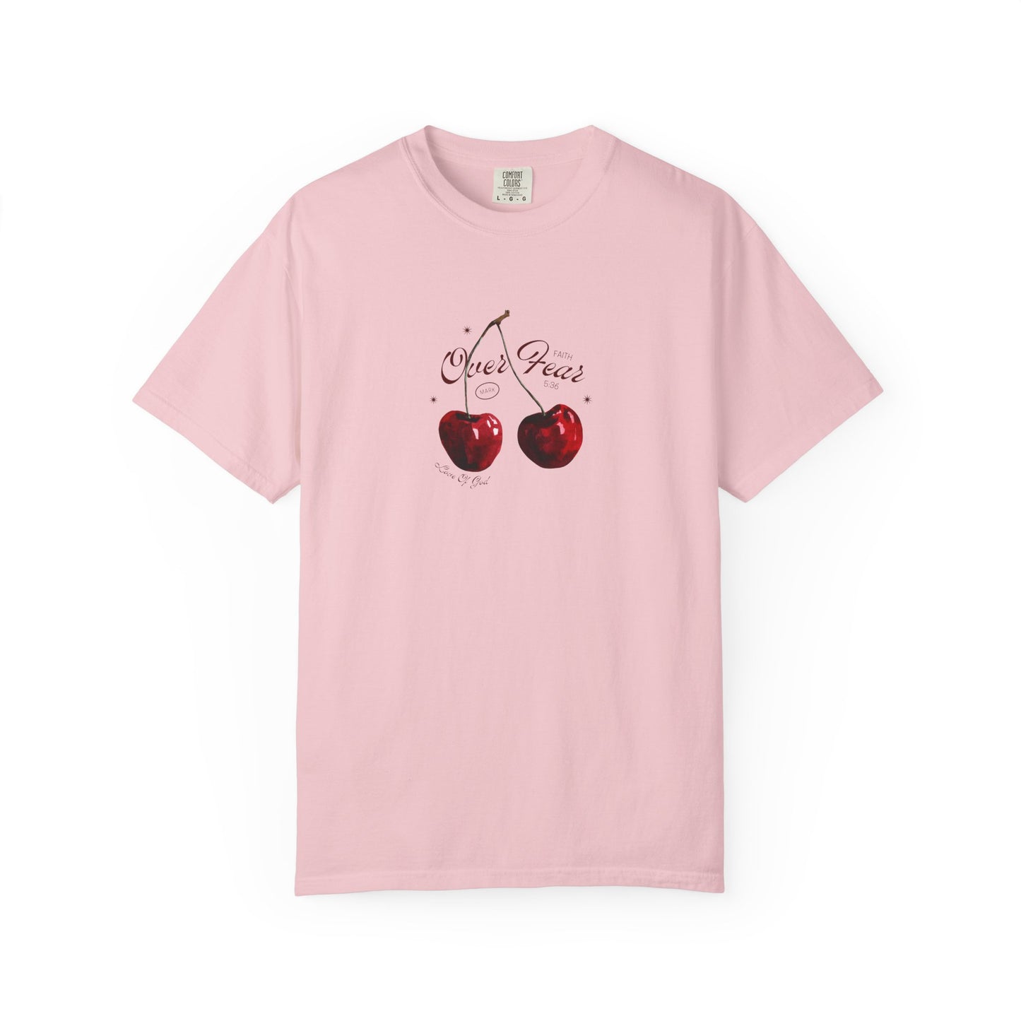 Faith Over Fear T-Shirt for Women – Mark 5:36 Christian Graphic Tee