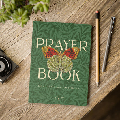 Nehemiah 8:10 Prayer Journal – Christian Butterfly Bible Verse Journal for Women
