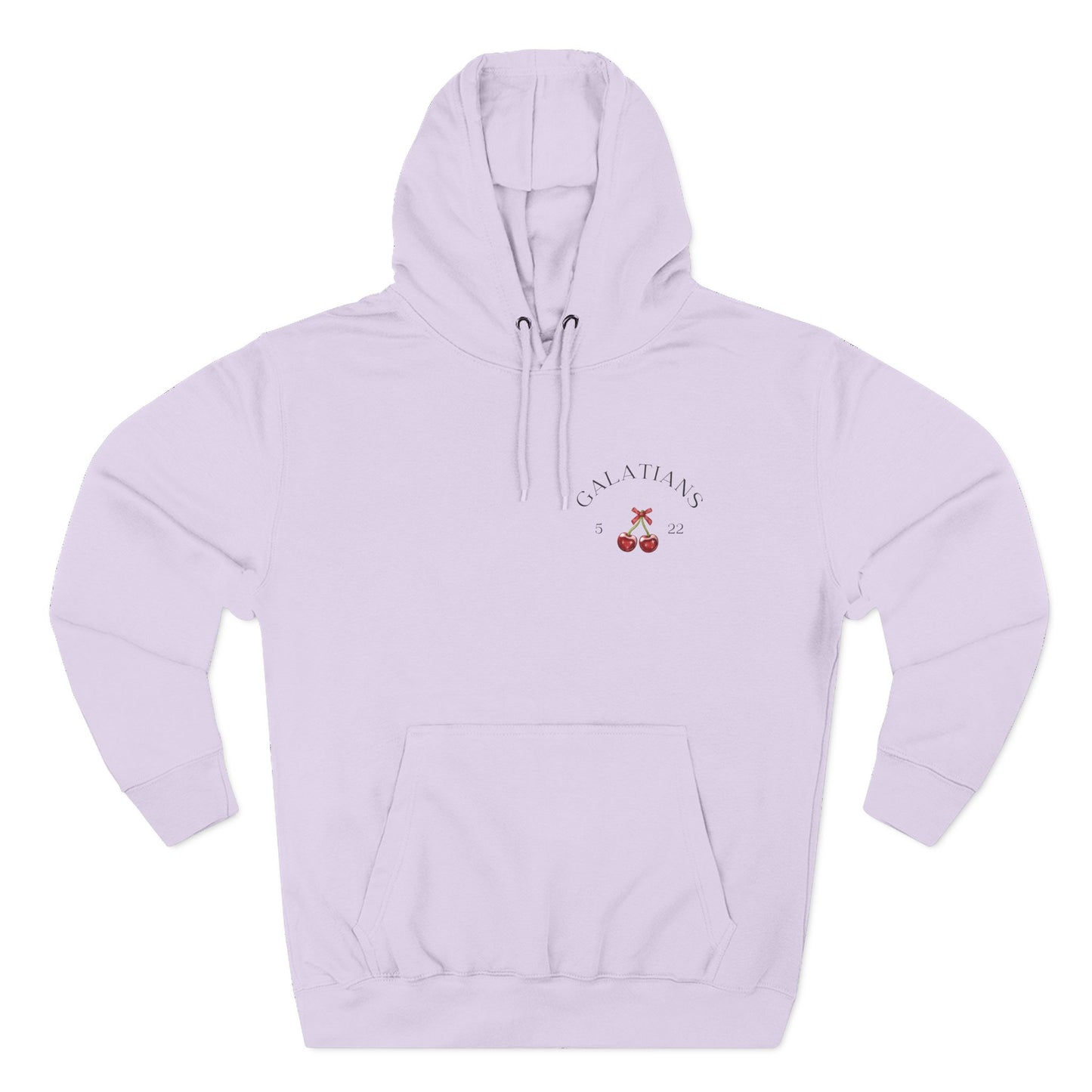 Womens Christian Hoodie Cherry Fruit of the Spirit (Galatians 5:22–23 Faith Hoodie)