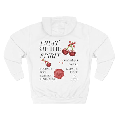 Womens Christian Hoodie Cherry Fruit of the Spirit (Galatians 5:22–23 Faith Hoodie)