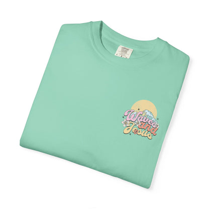 Women's Christian Beach Tee — Waves and Jesus | Vintage Retro