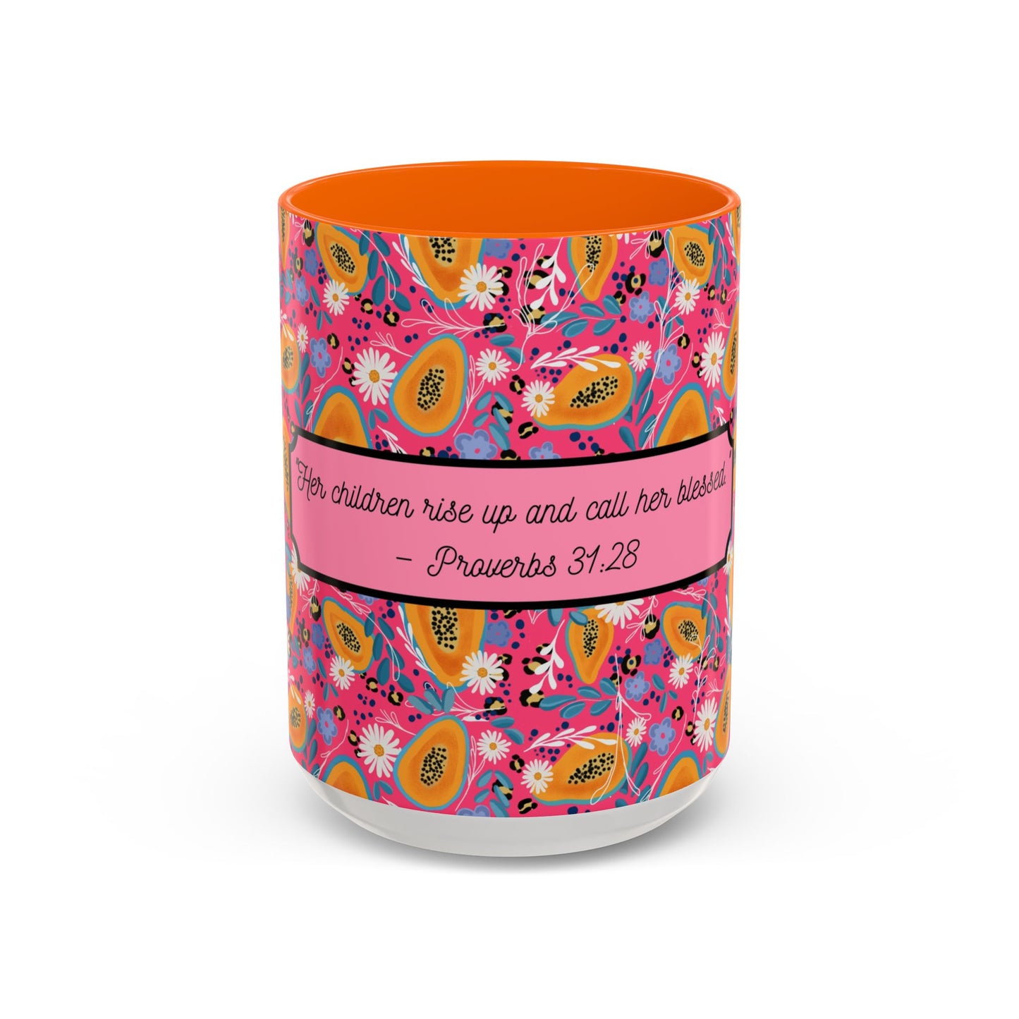 proverbs 31:28 floral coffee mug christian mothers day gift for women