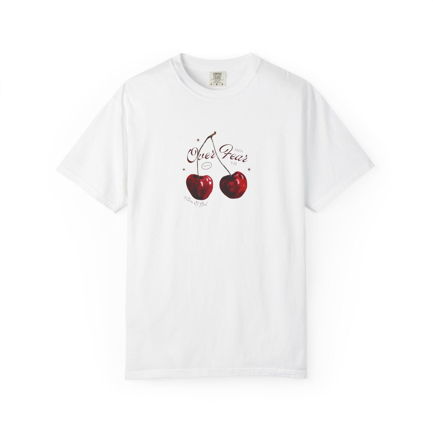Faith Over Fear T-Shirt for Women – Mark 5:36 Christian Graphic Tee