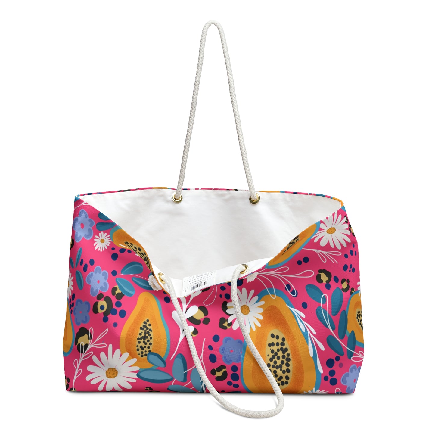 Vibrant Floral Weekender Bag, Travel Tote, Beach Bag, Overnight Bag, Stylish Carryall, Gift for Her