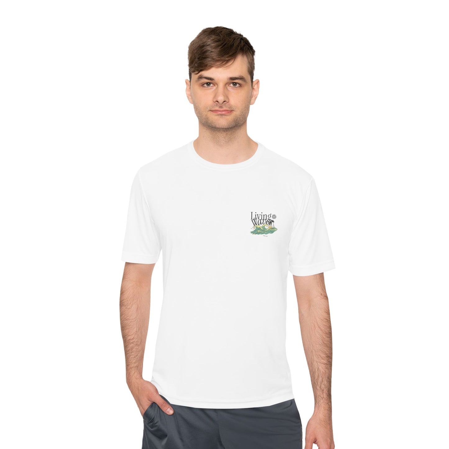 Living Waves Christian T-Shirt Men | John 7:38 | Saltwater Soul – Faith & Flow