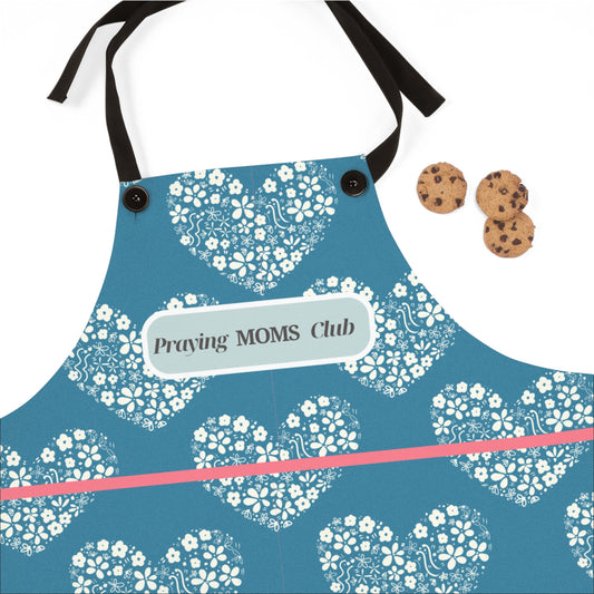 Heart Patterned Apron - Perfect for Praying MOMS Club Members