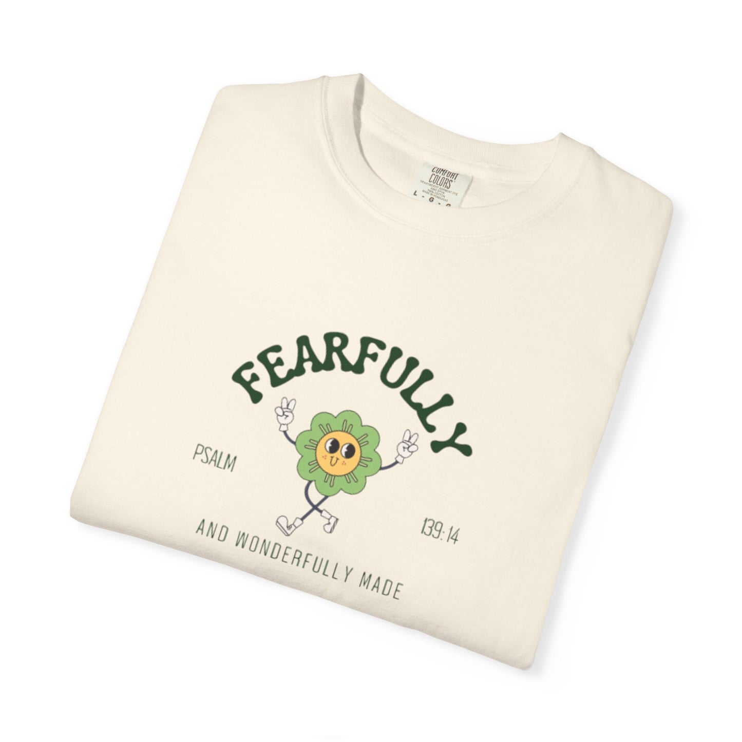"Fearfully & Wonderfully Made" Faith T-Shirt - Psalm 139:14 Inspirational Tee for Christian Women