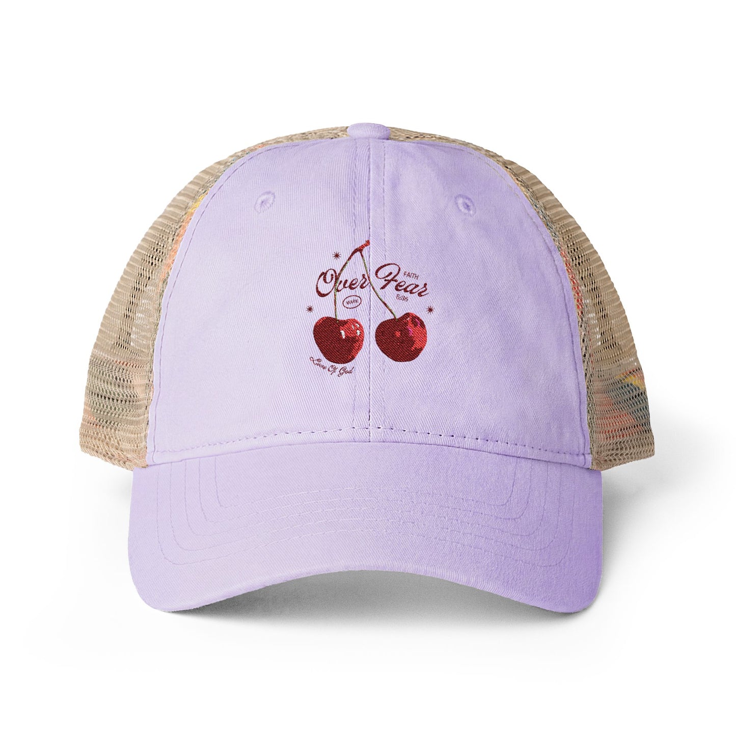 Faith Over Fear Hat – Mark 5:36 Christian Baseball Cap for Women