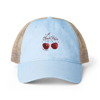 Faith Over Fear Hat – Mark 5:36 Christian Baseball Cap for Women
