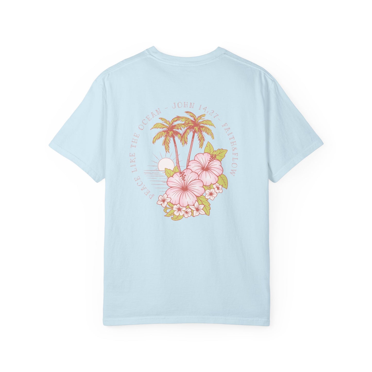 Women's Christian Tee — Peace Like the Ocean | John 14:27