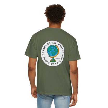 Christian Faith T-Shirt – “Porque de tal manera amó Dios al mundo” – Inspirational Scripture Tee