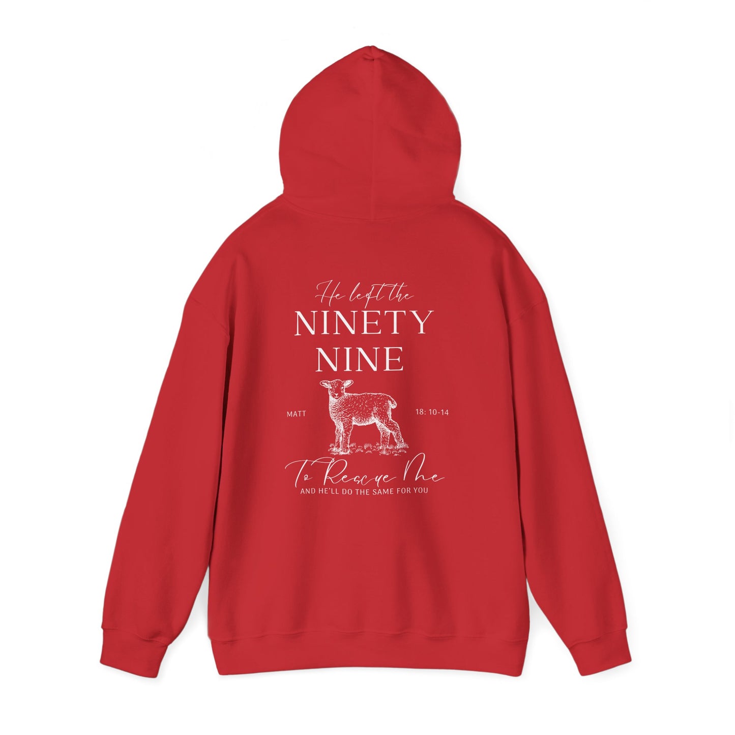 Christian Sheep Hoodie with Matthew 18:10–14 Bible Verse