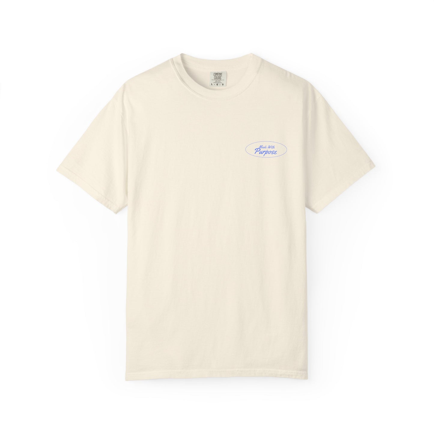 Made With Purpose Men's T-Shirt | John 14:27 | Christian Beach Graphic Tee – Faith & Flow