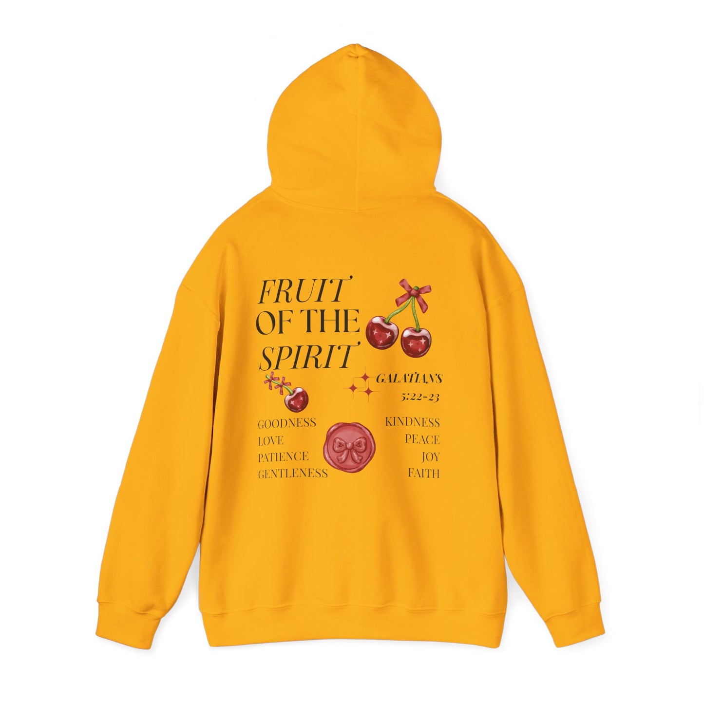 Fruit of the Spirit Hoodie – Christian Hoodie | Galatians 5:22 Bible Verse, Faith Apparel, Inspirational Gift, Cozy Fashion, Spiritual Hoodie