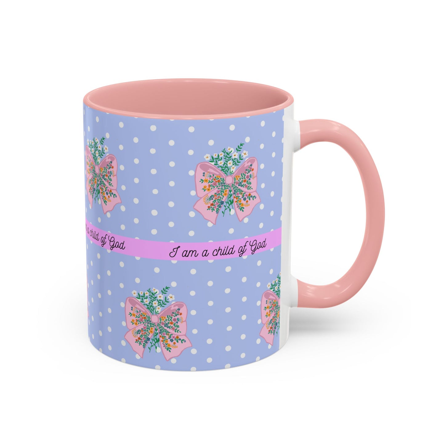 Inspirational Accent Coffee Mug - "I Am a Child of God" - Perfect for Faith & Positive Vibes