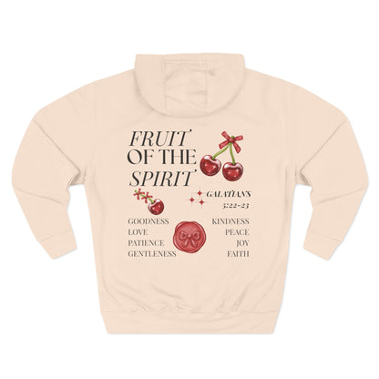 Womens Christian Hoodie Cherry Fruit of the Spirit (Galatians 5:22–23 Faith Hoodie)