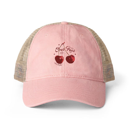 Faith Over Fear Hat – Mark 5:36 Christian Baseball Cap for Women