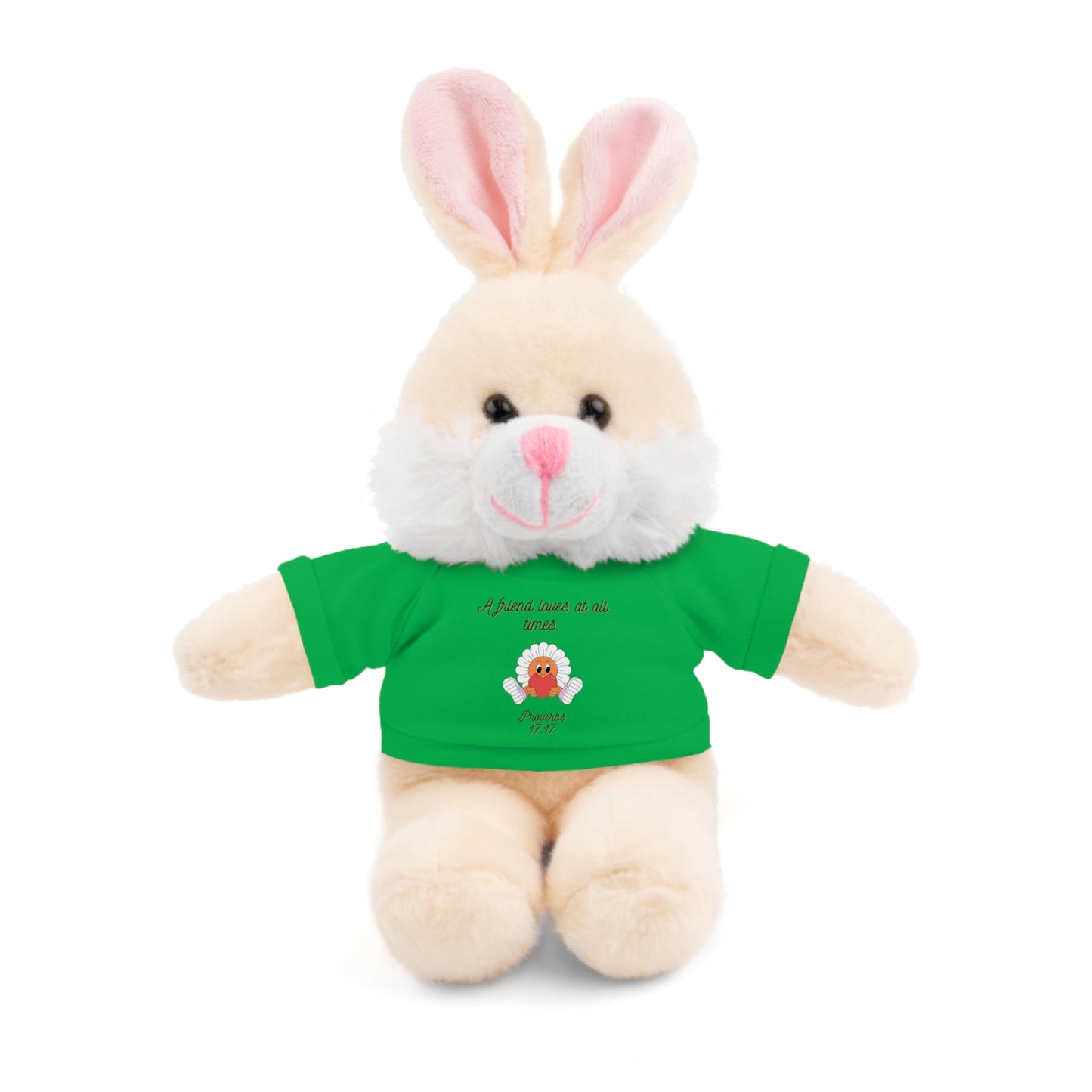 Christian Plushie – Proverbs 17:17 Friendship & Faith Gift Christian Stuffed Animal  Love Gift