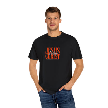 Jesus Christ Is My Lord Oversized T-Shirt | John 3:16 Christian Tee | Bold Faith Statement Shirt | Premium Garment-Dyed Cotton
