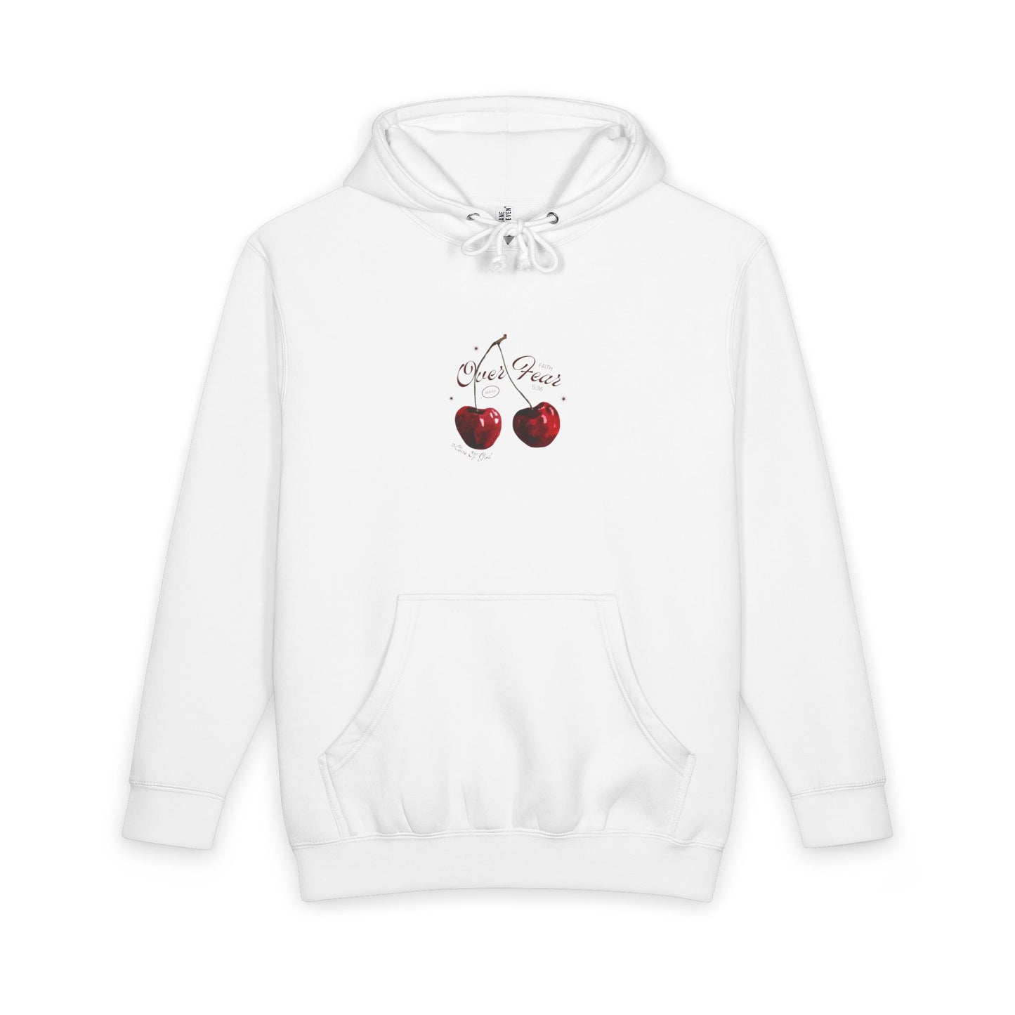 Faith Over Fear Hoodie for Women – Mark 5:36 Christian Graphic Hoodie