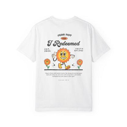 Redeemed Graphic T-shirt for Self-Expression, Spiritual Apparel, Casual Wear, Gift for Friends, Inspirational Daily Wear