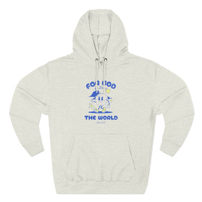 For God So Loved the World Hoodie - John 3:16 Christian Hoodie White - Vintage Retro Faith Sweatshirt