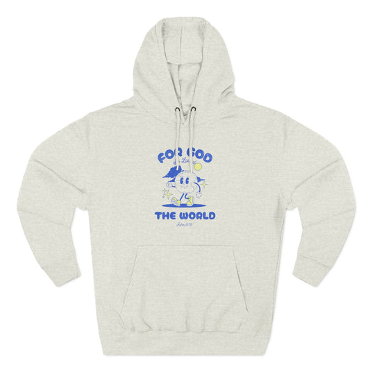 For God So Loved the World Hoodie - John 3:16 Christian Hoodie White - Vintage Retro Faith Sweatshirt