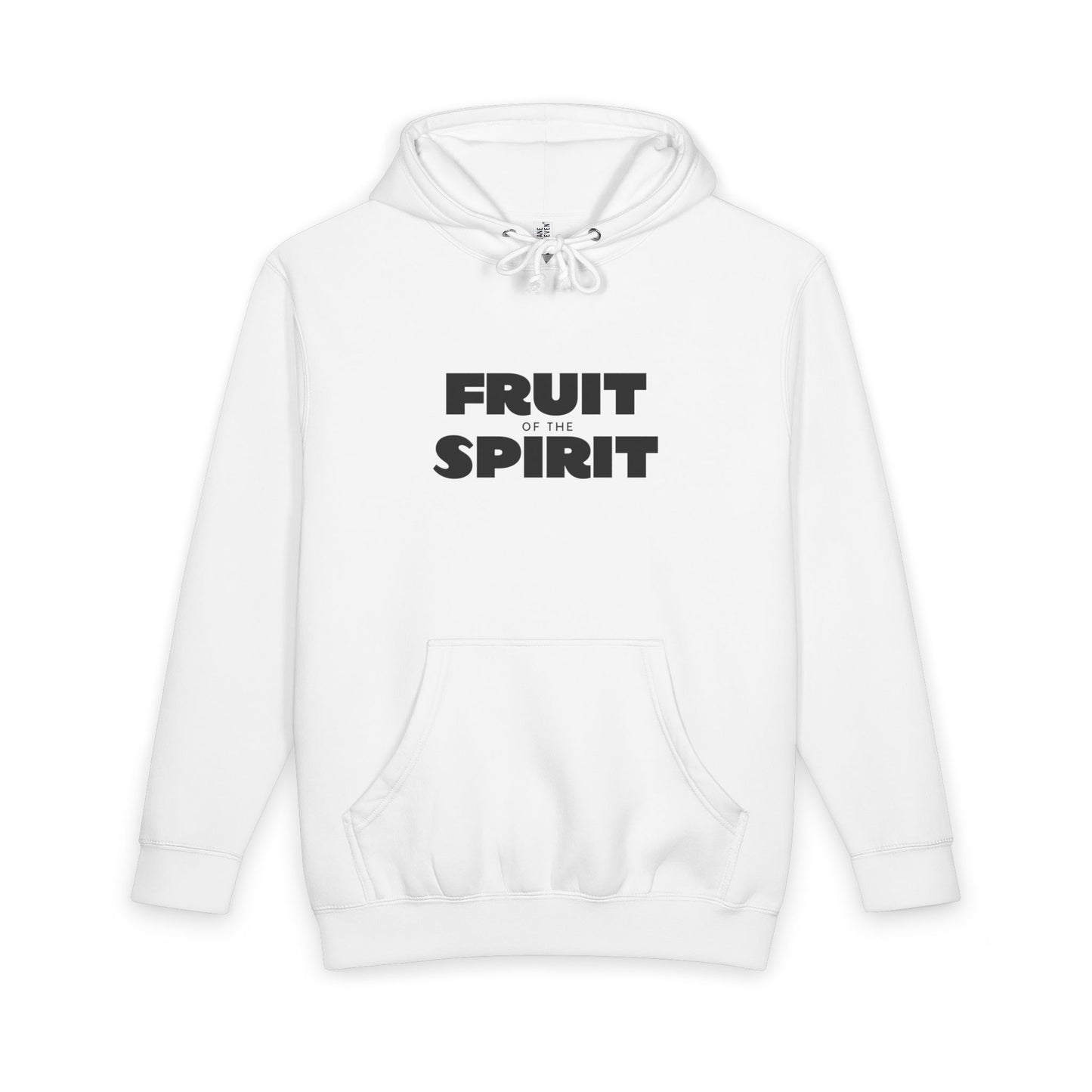 Womens Premium Christian Hoodie Fruit of the Spirit (Galatians 5:22–23 Strawberry Design)