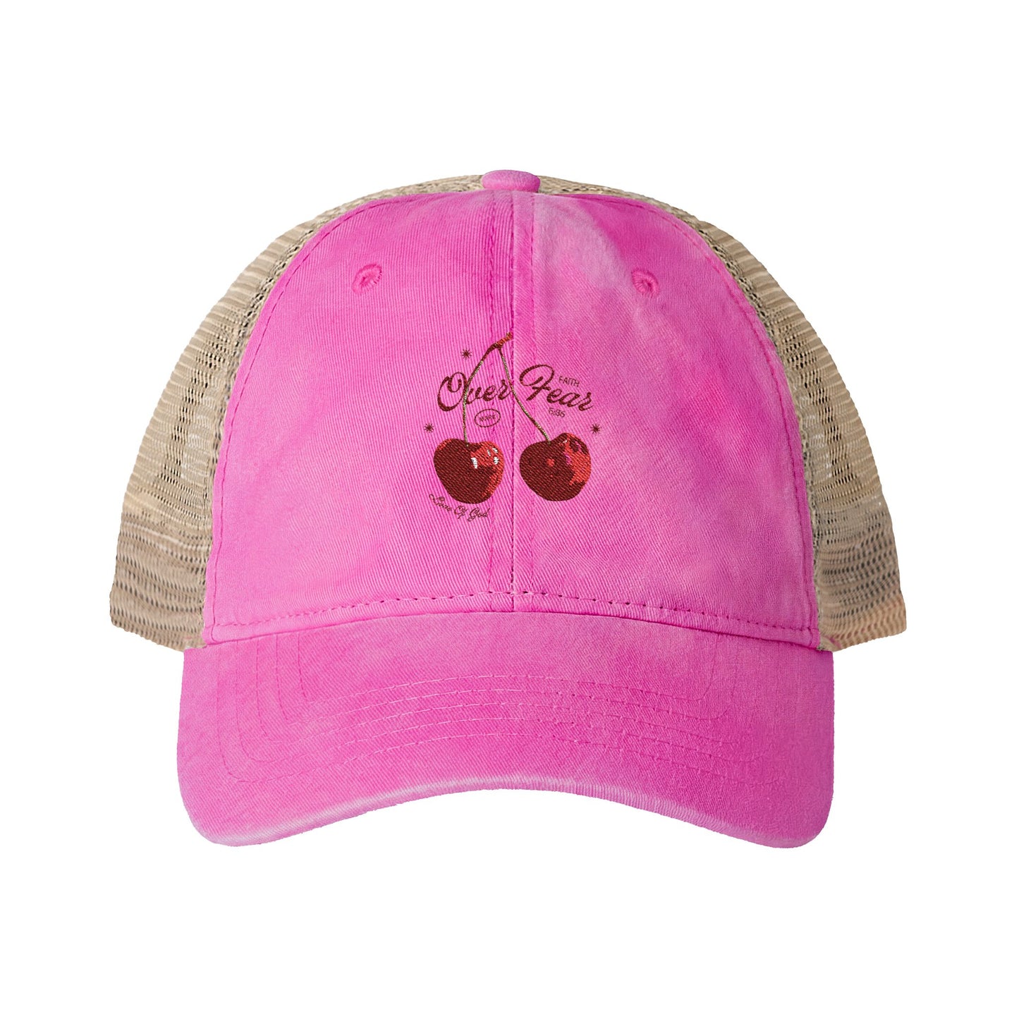 Faith Over Fear Hat – Mark 5:36 Christian Baseball Cap for Women