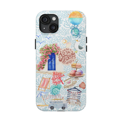 Coastal Girl “Jesus Loves Me” Phone Case | Christian Case for iPhone & Samsung