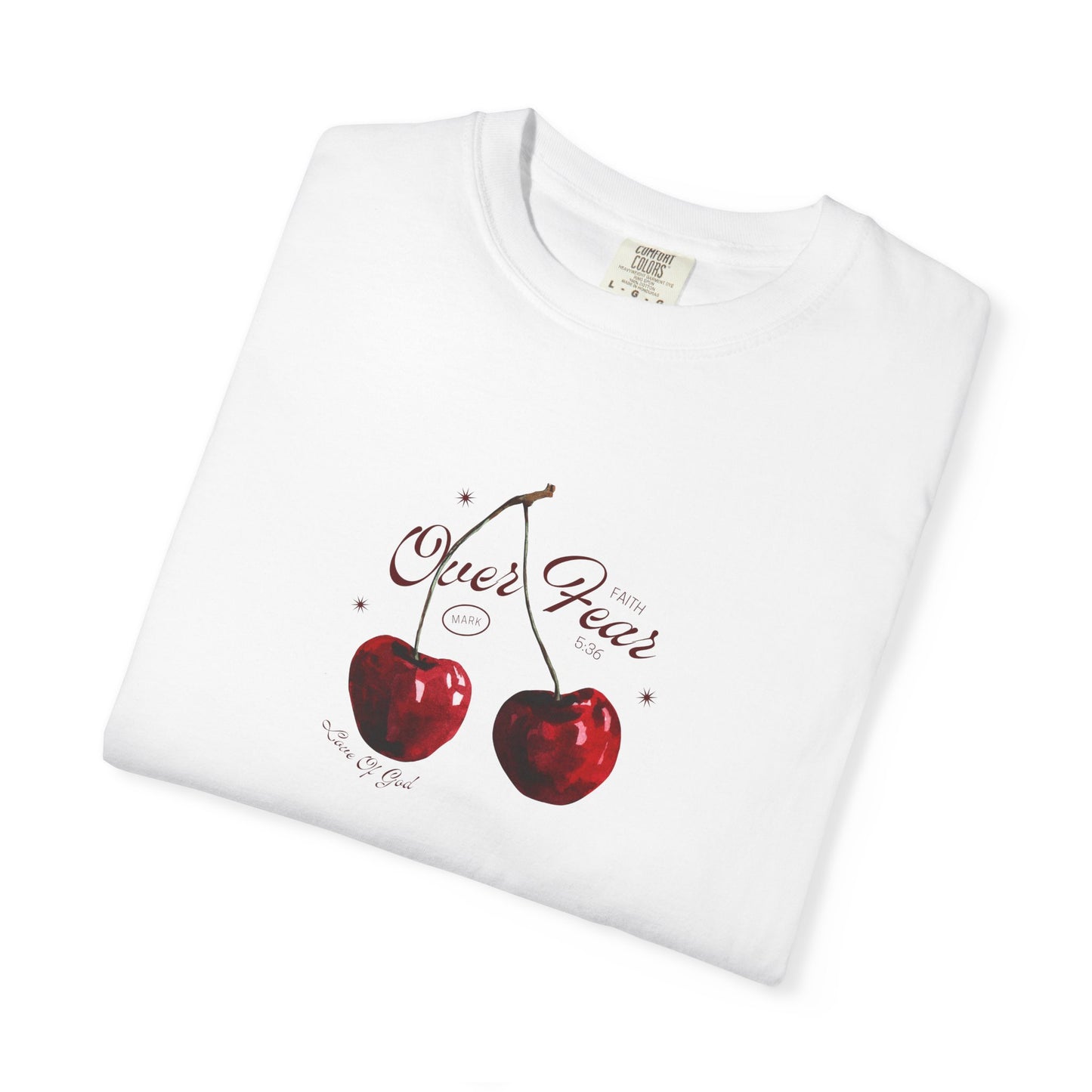 Faith Over Fear T-Shirt for Women – Mark 5:36 Christian Graphic Tee