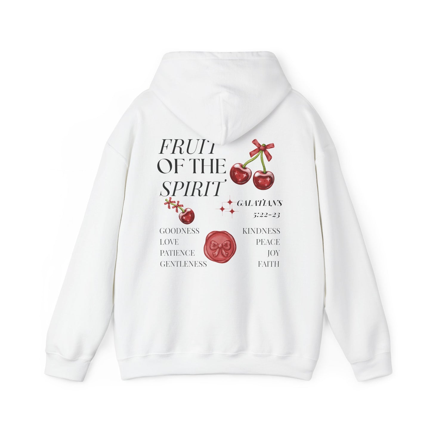 Fruit of the Spirit Hoodie – Christian Hoodie | Galatians 5:22 Bible Verse, Faith Apparel, Inspirational Gift, Cozy Fashion, Spiritual Hoodie