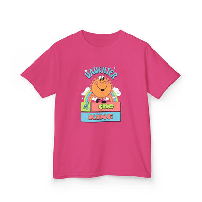 Daughter of the King Kids' Christian T-Shirt for Girls | Faith-Based Tee with Rainbow & Sunshine | Fearfully Made Kids Collection | Faith & Flow