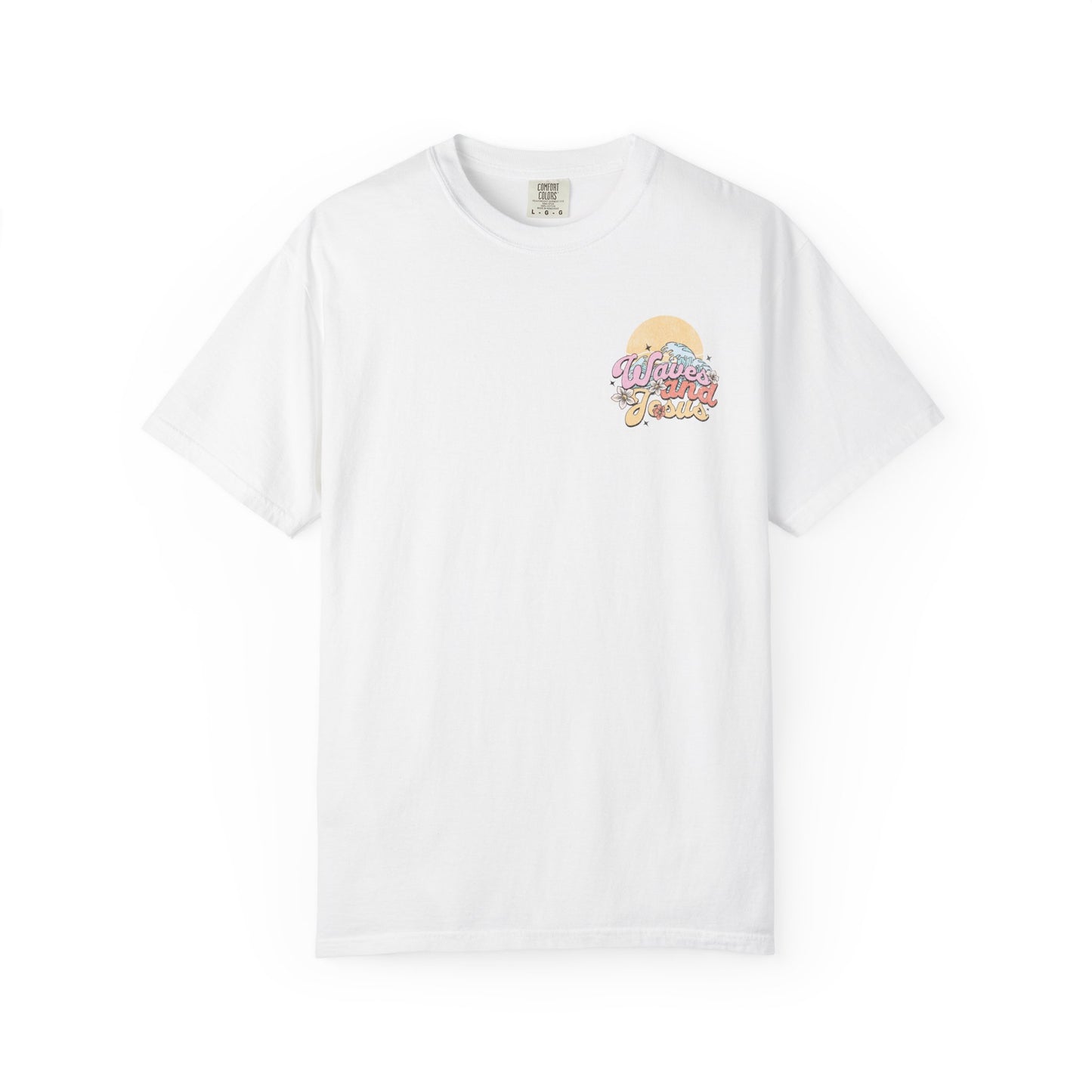 Women's Christian Beach Tee — Waves and Jesus | Vintage Retro