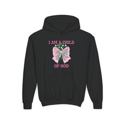 Child of God Girls' Christian Hoodie – Romans 8:16 Bible Verse Sweatshirt