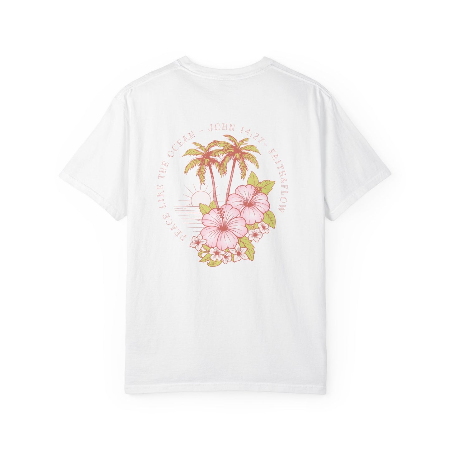 Women's Christian Tee — Peace Like the Ocean | John 14:27