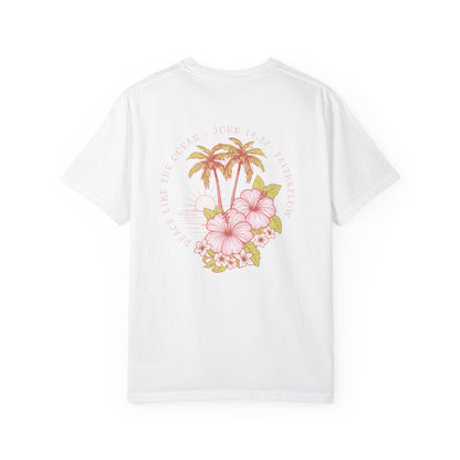 Women's Christian Tee — Peace Like the Ocean | John 14:27